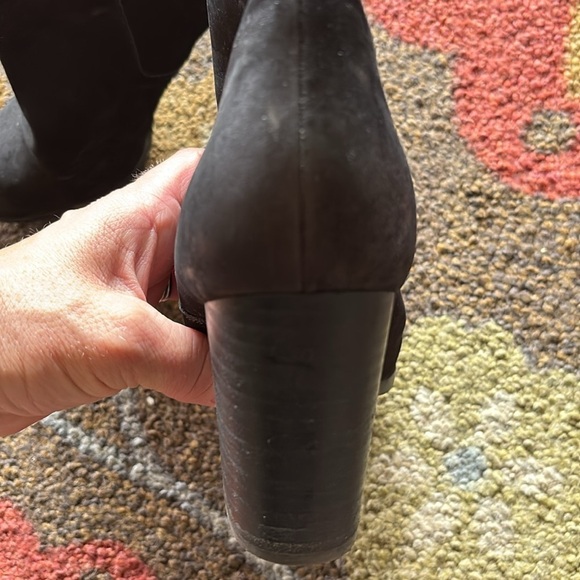 Aldo Black Booties Inside Zip Sz 8 Euro 38.5 - Picture 3 of 7